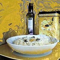 recette RISOTTO A L'HUILE DE TRUFFE