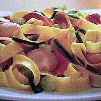 recette TAGLIATELLES AUX SAINT-JACQUES ET COURGETTES