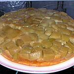 recette Gâteau renversé à la rhubarbe