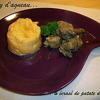 recette Curry d'agneau & écrasé de patate douce