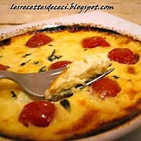 recette Crème brulée aux tomates cerises et au jambon  fumé
