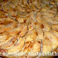 recette tarte normande, au chocolat blanc