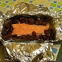 recette Filet de Truite en Papillote sur Lit d'Oignons Crem'Cannelle aux Marrons