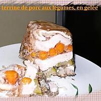 recette terrine de porc aux légumes,en gelée