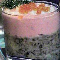 recette VERRINE SAUMON-EPINARD