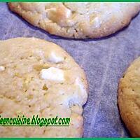 recette COOKIES PISTACHES ET CHOCOLAT BLANC