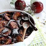 recette Clafoutis aux prunes et chocolat