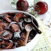 recette Clafoutis aux prunes et chocolat