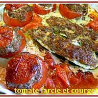 recette tomates farcies et courgettes