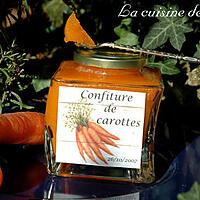 recette Confiture de carottes