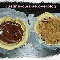 recette Tartelette crumble praliné Nutella