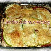 recette Gratin de courgette au chorizo