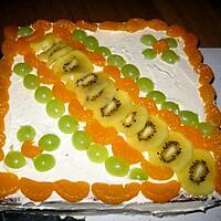 recette Gâteau aux mandarines et kiwis