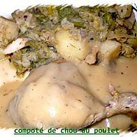 recette compoté de chou au poulet