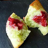 recette Financiers pistache-framboises