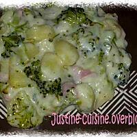 recette Gratin de brocolis au roquefort