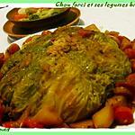 recette Chou farci et ses légumes braisés