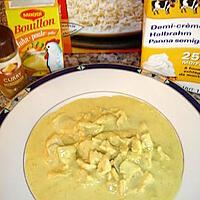 recette Emincé de poulet au curry simple