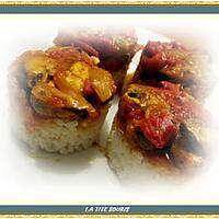 recette Moules aux poivrons et tomate basilic