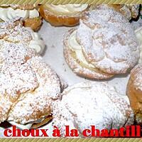 recette choux à la chantilly