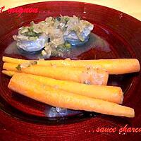 recette Filet mignon sauce charcutière & carottes glacées