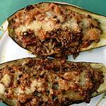recette Mes Aubergines Farcie à la Viande