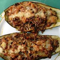 recette Mes Aubergines Farcie à la Viande