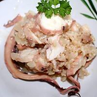 recette Risotto aux tentacules de calamar