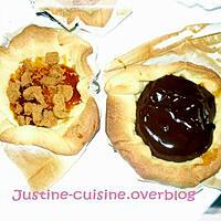 recette tartelette chocolat coeur coulant croquant de caramel au beurre salé et speculoos