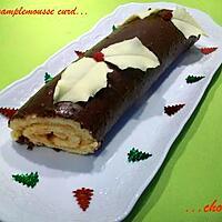 recette Bûche pamplemousse curd & chocolat