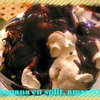 recette banana en split, amaretto