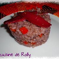 recette Risotto au vin rouge