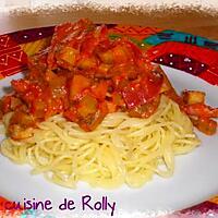 recette Pasta aubergines, coppa, piment