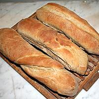 recette Pour le foie gras : Baguettes de seigle au lait briochées