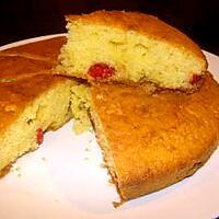 recette Gâteau aux amandes et cerises confites