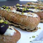 recette **Minis éclairs chocolathés  parfumés au thé vert  Matcha**