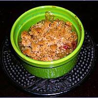 recette Crumble aux prunes