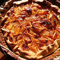 recette tarte fine pommes peches