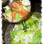 recette Salade Nivôse -  Salade composée  sur lit de laitue "d'après fête "