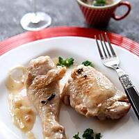 recette Cuisses de poulet au vin blanc