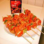 recette brochettes de poulet cajun (avant cuisson)