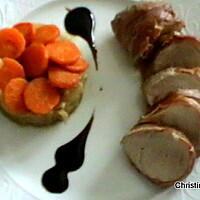 recette filet mignon de porc au jambon et choux au cumin