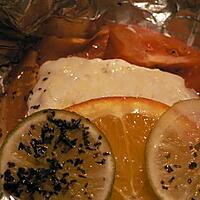 recette Papillote de poisson aux agrumes