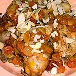 recette POULET~ORIENTAL~AUX~RAISINS~ET~AMANDES