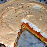 recette Tarte aux abricots secs meringuée