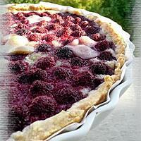 recette Tarte amandine aux framboises