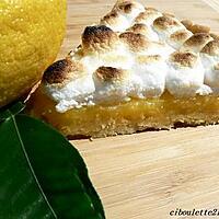 recette TARTE AU CITRON MERINGUEE