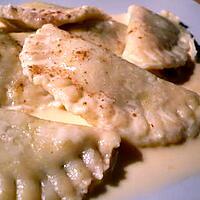 recette Raviolis de spéculoos et foie gras et sa sauce à la cannelle