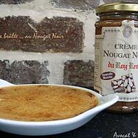 recette ** Crème brûlée à la crème de nougat Noir **