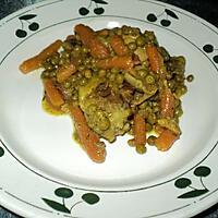 recette PILON POULET AU PTIT POIS CAROTTE